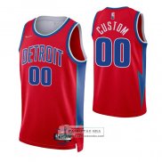 Camiseta Detroit Pistons Personalizada Ciudad 2021-22 Rojo