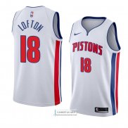 Camiseta Detroit Pistons Zach Lofton Association 2018 Blanco