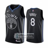 Camiseta Golden State Warriors Alec Burks Ciudad Negro