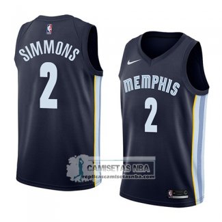 Camiseta Grizzlies Kobi Simmons Icon 2018 Azul