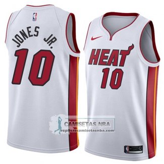 Camiseta Heat Derrick Jones Jr. Association 2018 Blanco