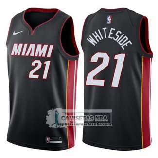 Camiseta Heat Hassan Whiteside Icon 2018 Negro