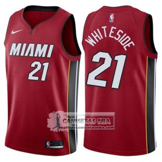 Camiseta Heat Hassan Whiteside Statement 2018 Rojo