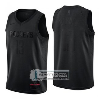 Camiseta Houston Rockets James Harden MVP Negro