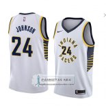 Camiseta Indiana Pacers Alize Johnson Association 2018 Blanco