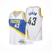 Camiseta Indiana Pacers Pascal Siakam NO 43 Ciudad 2025-26 Blanco