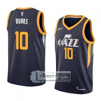 Camiseta Jazz Alec Burks Icon 2018 Azul