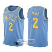 Camiseta Lakers Lonzo Ball Classic 2017-18 Azul