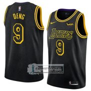 Camiseta Lakers Luol Deng Ciudad 2018 Negro