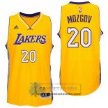 Camiseta Lakers Mozgov Amarillo