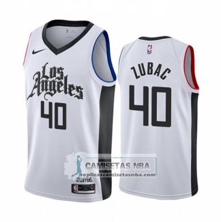 Camiseta Los Angeles Clippers Ivica Zubac Ciudad Blanco