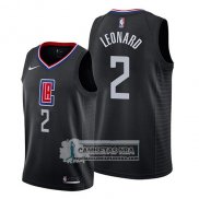 Camiseta Los Angeles Clippers Kawhi Leonard Statement 2019 Negro