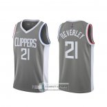 Camiseta Los Angeles Clippers Patrick Beverley Earned 2020-21 Gris