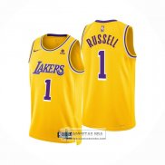 Camiseta Los Angeles Lakers D'Angelo Russell NO 1 Icon Amarillo