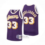 Camiseta Los Angeles Lakers Kareem Abdul-Jabbar NO 33 Mitchell & Ness 1983-84 Violeta