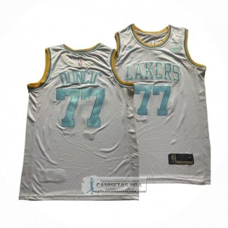 Camiseta Los Angeles Lakers Luka Doncic NO 77 Classic 2024-25 Blanco