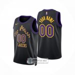 Camiseta Los Angeles Lakers Personalizada Ciudad 2025-26 Negro