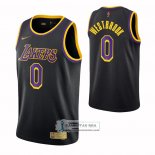 Camiseta Los Angeles Lakers Russell Westbrook NO 0 Statement 2021-22 Negro