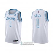 Camiseta Los Angeles Lakers Trevor Ariza NO 1 Ciudad 2021-22 Blanco