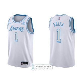 Camiseta Los Angeles Lakers Trevor Ariza NO 1 Ciudad 2021-22 Blanco