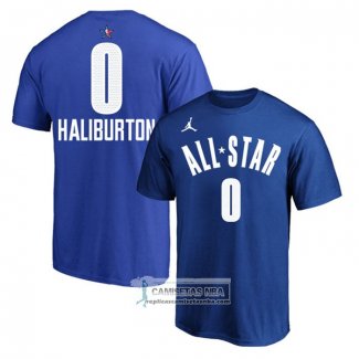 Camiseta Manga Corta All Star 2023 Tyrese Haliburton Azul
