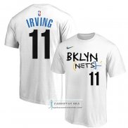 Camiseta Manga Corta Brooklyn Nets Kyrie Irving Ciudad 2022-23 Blanco