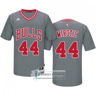 Camiseta Manga Corta Bulls Nikola Mirotic Gris