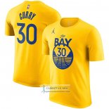 Camiseta Manga Corta Golden State Warriors Stephen Curry Statement Amarillo