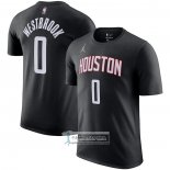Camiseta Manga Corta Houston Rockets Russell Westbrook Statement Negro