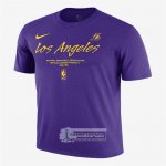 Camiseta Manga Corta Los Angeles Lakers Violeta1