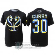 Camiseta Manga Corta Under Curry Negro