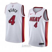 Camiseta Miami Heat Briante Weber Association 2018 Blanco