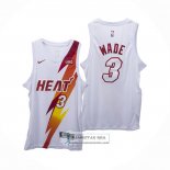 Camiseta Miami Heat Dwyane Wade Fashion Royalty Blanco