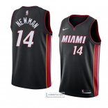 Camiseta Miami Heat Malik Newman Icon 2018 Negro