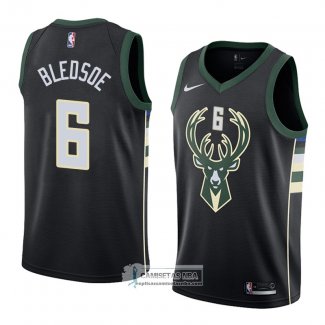 Camiseta Milwaukee Bucks Eric Bledsoe Statement 2018 Negro