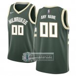 Camiseta Milwaukee Bucks Personalizada 2017-18 Verde