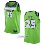 Camiseta Minnesota Timberwolves Derrick Rose NO 25 Statement 2020-21 Verde
