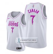 Camiseta Minnesota Timberwolves Isaiah Canaan Earned Blanco