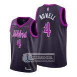 Camiseta Minnesota Timberwolves Jaylen Nowell Ciudad Violeta