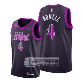 Camiseta Minnesota Timberwolves Jaylen Nowell Ciudad Violeta