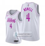 Camiseta Minnesota Timberwolves Jaylen Nowell Earned Blanco