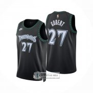 Camiseta Minnesota Timberwolves Rudy Gobert NO 27 Classic 2025-26 Negro
