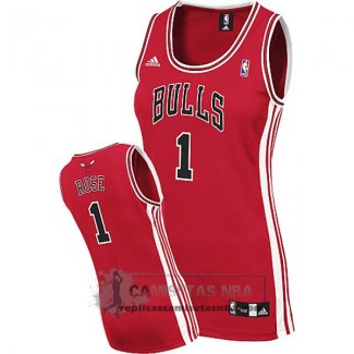 Camiseta Mujer Bulls Rose Rojo