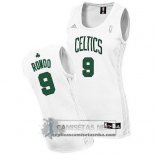 Camiseta Mujer Celtics Rondo Blanco