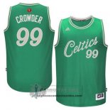 Camiseta Navidad Celtics Crowder 2015 Verde