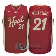 Camiseta Navidad Heats Whiteside 2015 Rojo