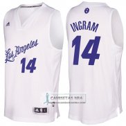 Camiseta Navidad Lakers Brandon Ingram 2016 Blanco