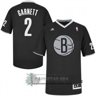 Camiseta Navidad Nets Garnett 2013 Negro