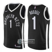 Camiseta Nets D'angelo Russell Ciudad 2017-18 Negro