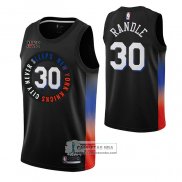 Camiseta New York Knicks Julius Randl Ciudad 2020-21 Negro